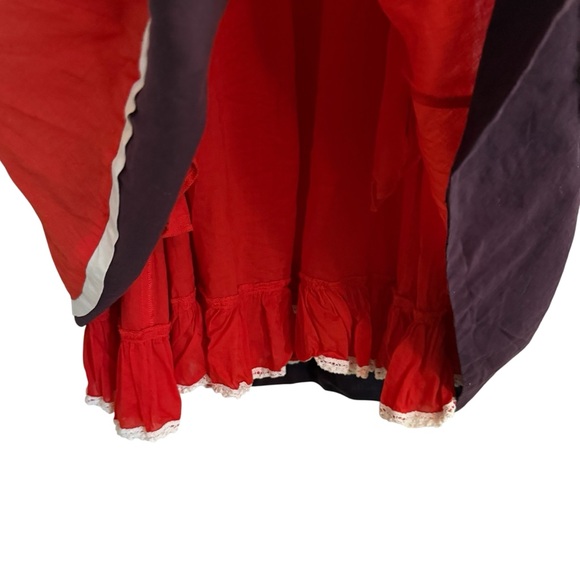 Floreat orange peasant Embroidered Dress size 2 - Picture 12 of 14